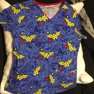 Wonder Woman scrub top